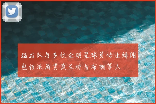 猛龙队与多位全明星球员传出绯闻包括浓眉贾莫兰特与布朗等人