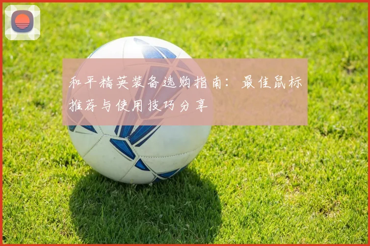 和平精英装备选购指南：最佳鼠标推荐与使用技巧分享